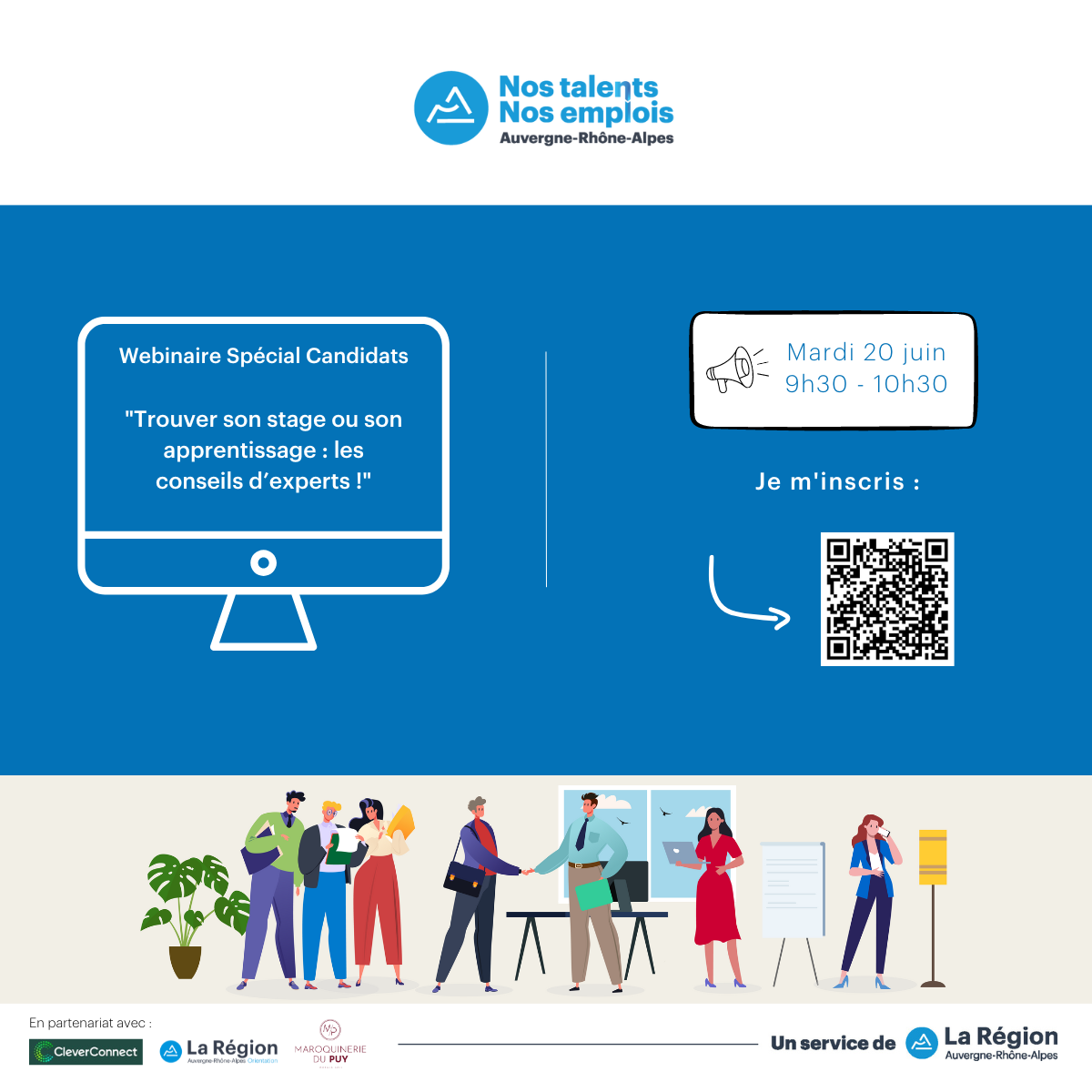 Webinaire « Trouver son stage ou son apprentissage : les conseils d’experts ! »