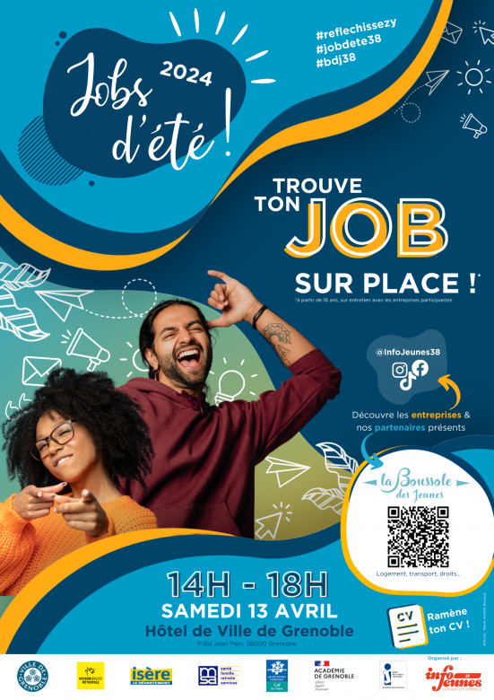 Forum jobs d’été le 13 avril à Grenoble (38)