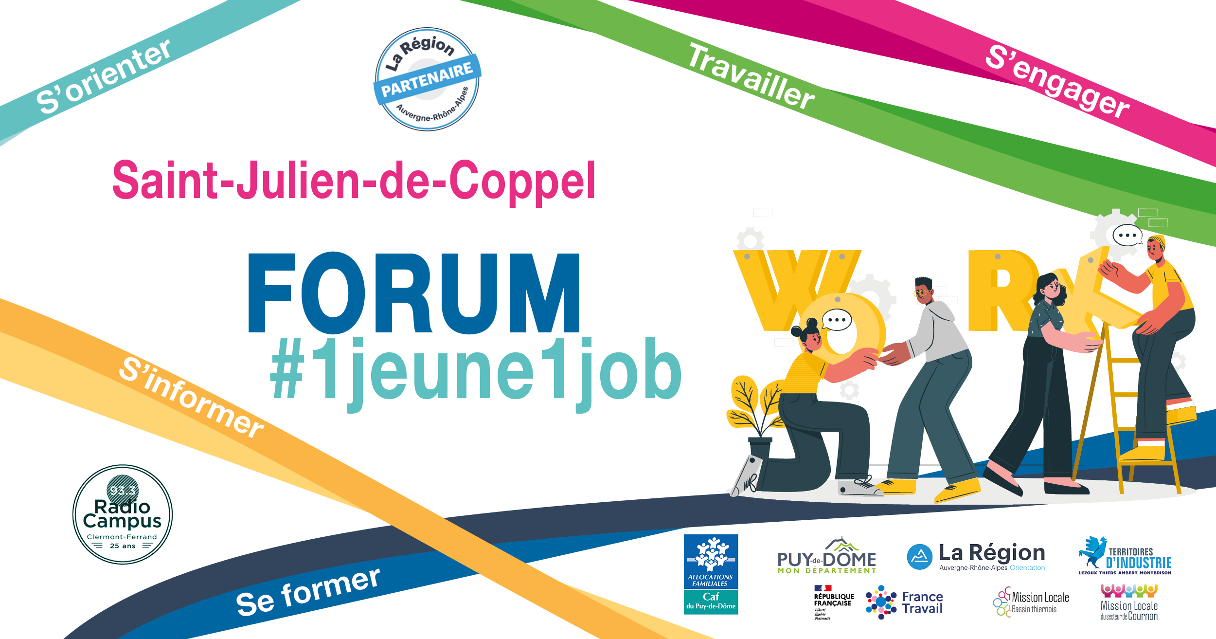#1jeune1job : un forum organisé pour et par les jeunes samedi 22 mars à Saint-Julien-de-Coppel (63)