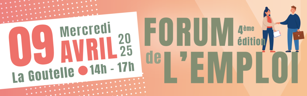 Forum de l’emploi mercredi 9 avril à La Goutelle (63)